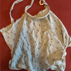 Teal blue breastfeeding cover
